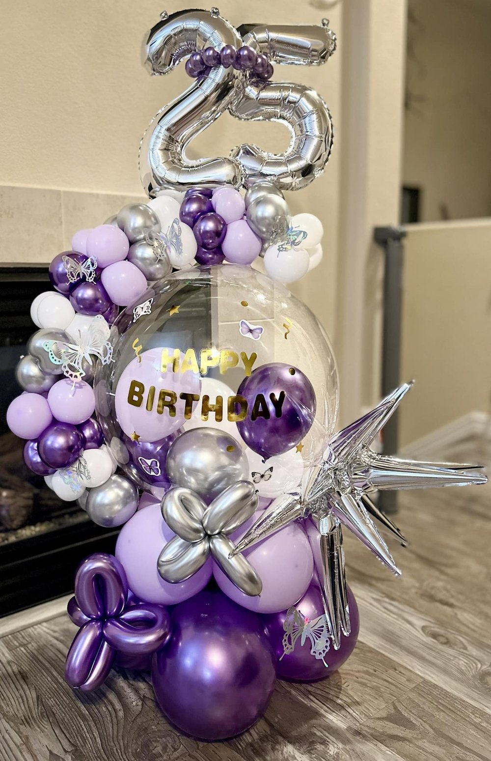 Butterfly Birthday Balloon Arrangement