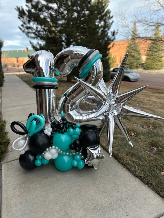 12th Birthday Luxe Balloon Display