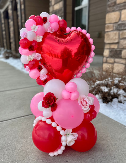 Romantic Heart Balloon Display