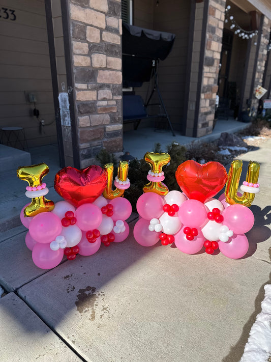 I Love You Balloon Centerpiece