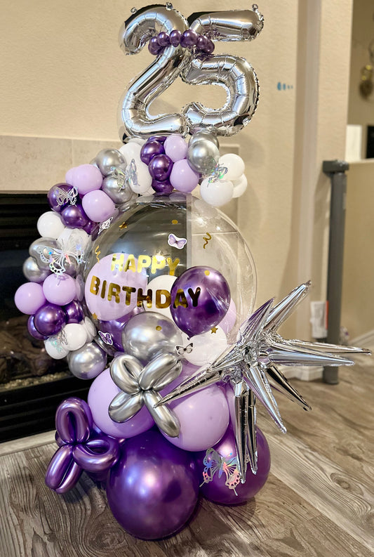 25th Birthday Balloon Display